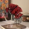 Fashion Flower and Butterfly Tassel Hair Clip Mesh Non Slip Beaded Shark Hair Clip Hairpin Hair Accessories