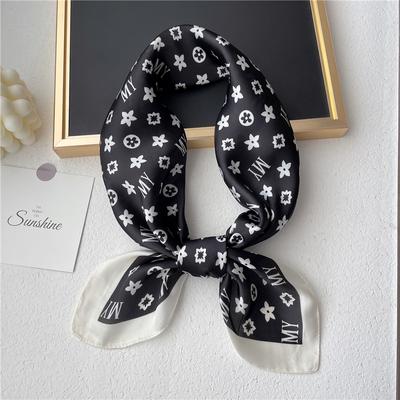 70 * 70cm New Silk Small Square Scarf For Women'S Neck Protection Professional Scarf Versatile Hair Tie Headscarf Scarf