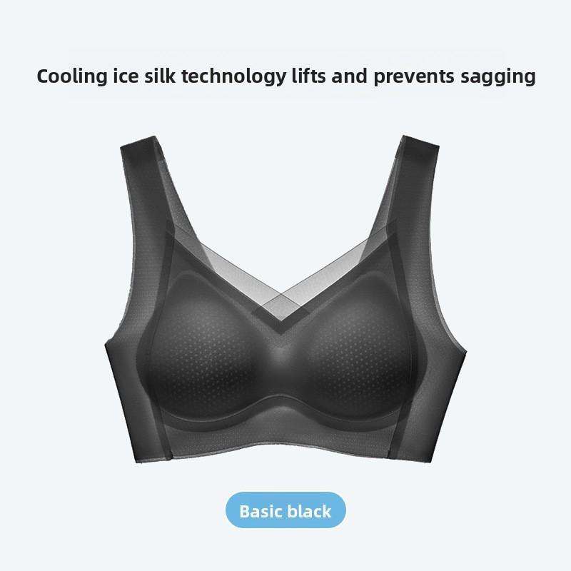 Seamless Breathable Tank Top Bra for Small Bust, Wireless Push Up Uplift Side Support Comfortable Shaping Lingerie