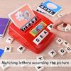 Matching Letter Game Spelling Reading English Alphabet Letters Card Match Game Children Pre-school Learning Language Toys