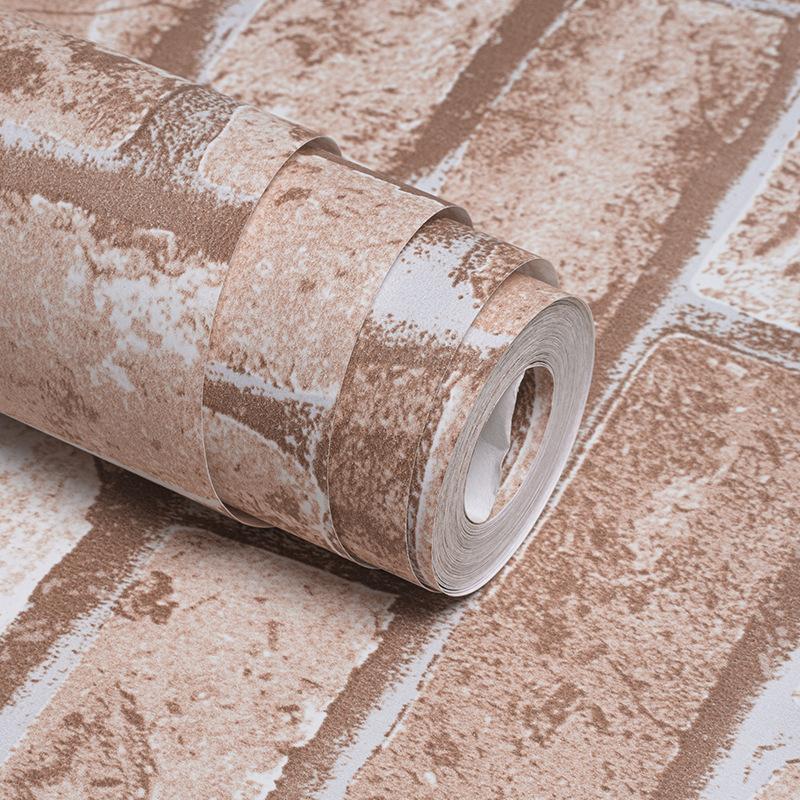 Imitation Brick Grain Wallpaper Non Woven Wallpaper Living Room Bedroom TV Background Clothes Shop Retro Brick Stone Wallpaper