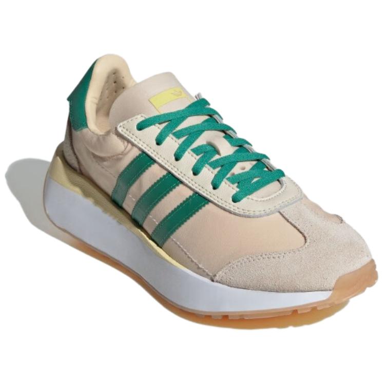 Adidas Originals Country Xlg Retro Classic Slip Resistant Durable Low Top Lifestyle Sneakers Women sneakers Light-Green White ID8335