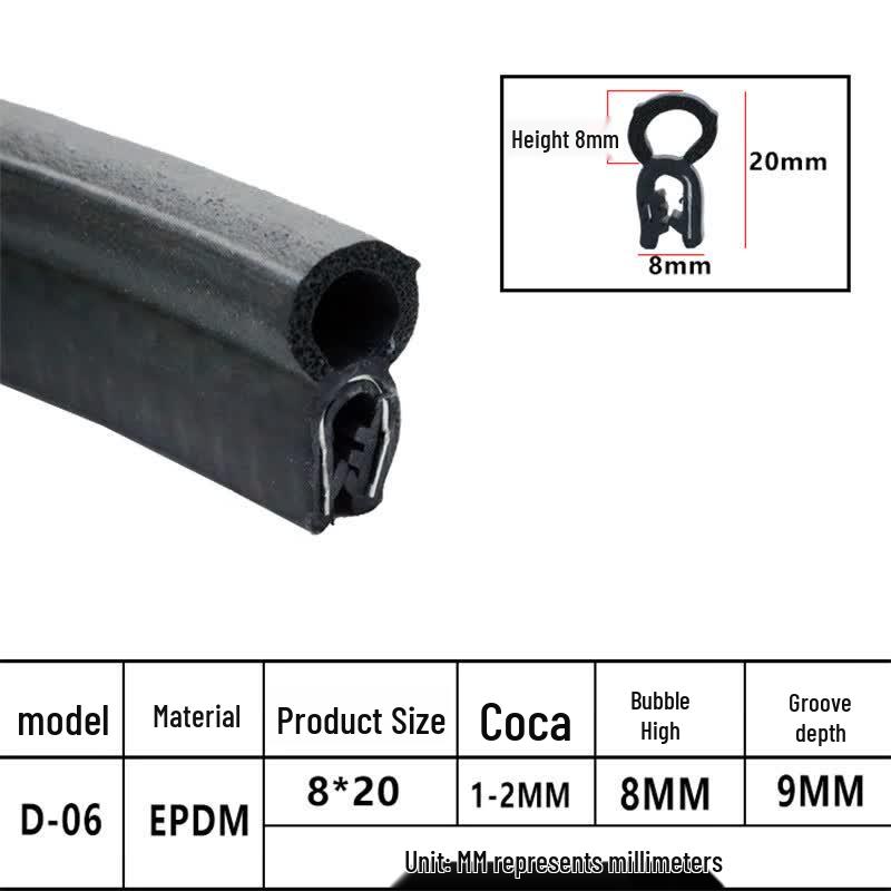 Rubber U-Shape Edge Trim Sealing Strip