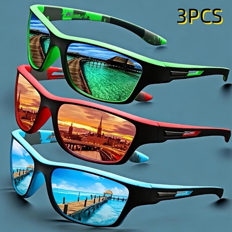 3pcs Lunettes de Mode Colorées Décontractées pour Hommes et Femmes - Ventes Adaptées pour le Port Quotidien et les Cadeaux