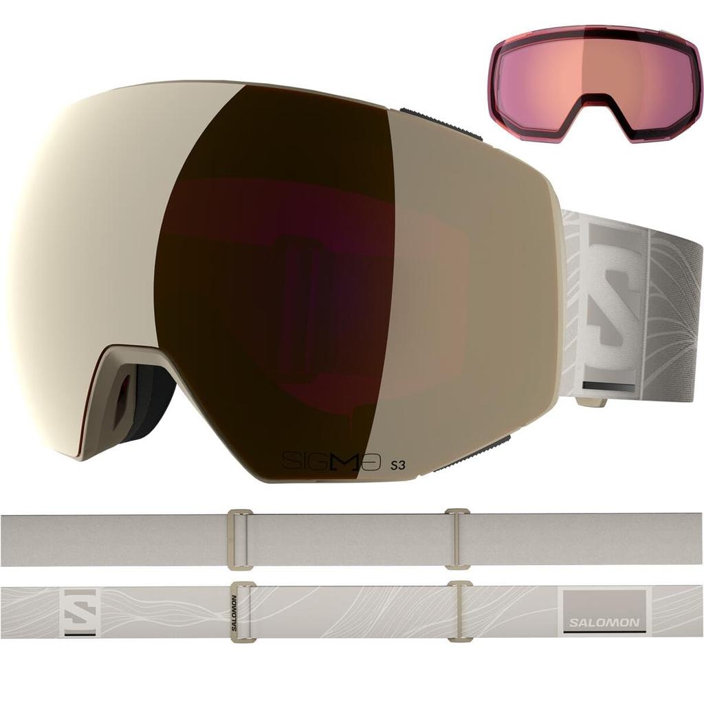 Ski Snowboard Goggles RADIUM PRIME SIGMA Prime Sigma Plus 1 L47623700 Free Light Bronze [Salomon] +1LENS (Radium Lens) Met/BG