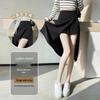 2024 Summer French Irregular Midi Skirt: Hip-Hugging A-Line with Slit Detail