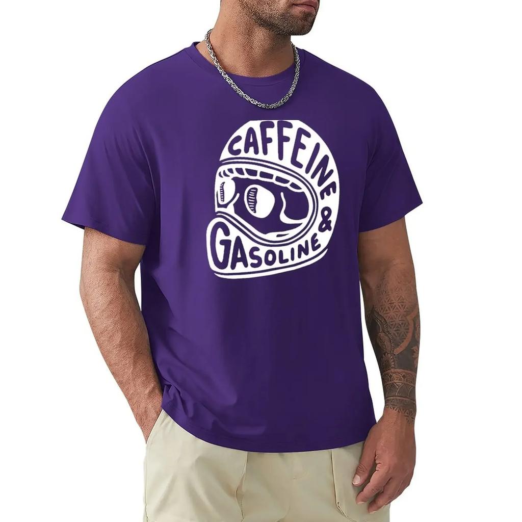 Caffeine and Gasoline TShirt Quickdrying Heavyweights Kawaii Clothes Cotton T Shirt Unisex