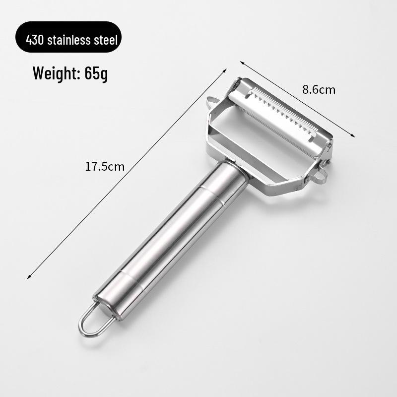 Dual-Head Stainless Steel Multi-Functional Peeler & Grater