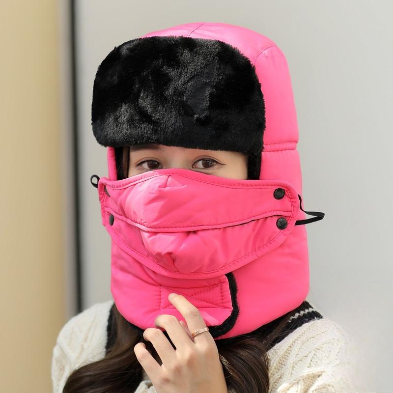 1pc Unisex Winter Thicken Thermal Lined Fleece Trapper Hat with Ear Protection For Daily Wear,Outdoor Sports Warm-Keeping Casual