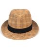 Yunibeosyeolkemiseuteuli Bu Check Beige Short Fedora Summer Fedora