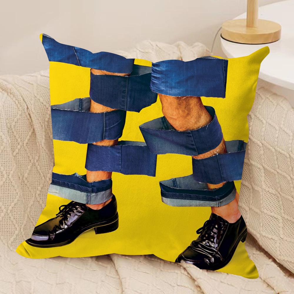 Fashion T-Toiletpaper Cushion Cover Soft Plush Fabric Double-Sided Printed Sofa Cushion Cover for All Seasons Home Decor Gift