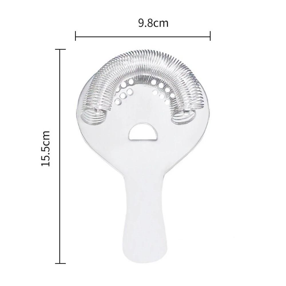 Silver Bar Strainer Stainless Steel Hawthorne Strainer Mixed Drink Cocktail Strainer  Home Bar Use