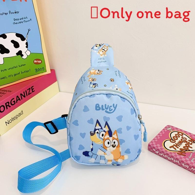 Single Bluey Shoulder Crossbody Chest Bag Kids Cute Coin Purse Gift Cartoon
