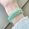 10mm Taro Paste Round Bar Thick Tianshan Jade Bracelet, New Chinese Qipao Style, Imperial Concubine National Style for Women
