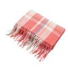 Soft Classic Plaid Scarf Cold-proof Long Neckscarf with Tassel Large Knitted Wool Shawl  Winter