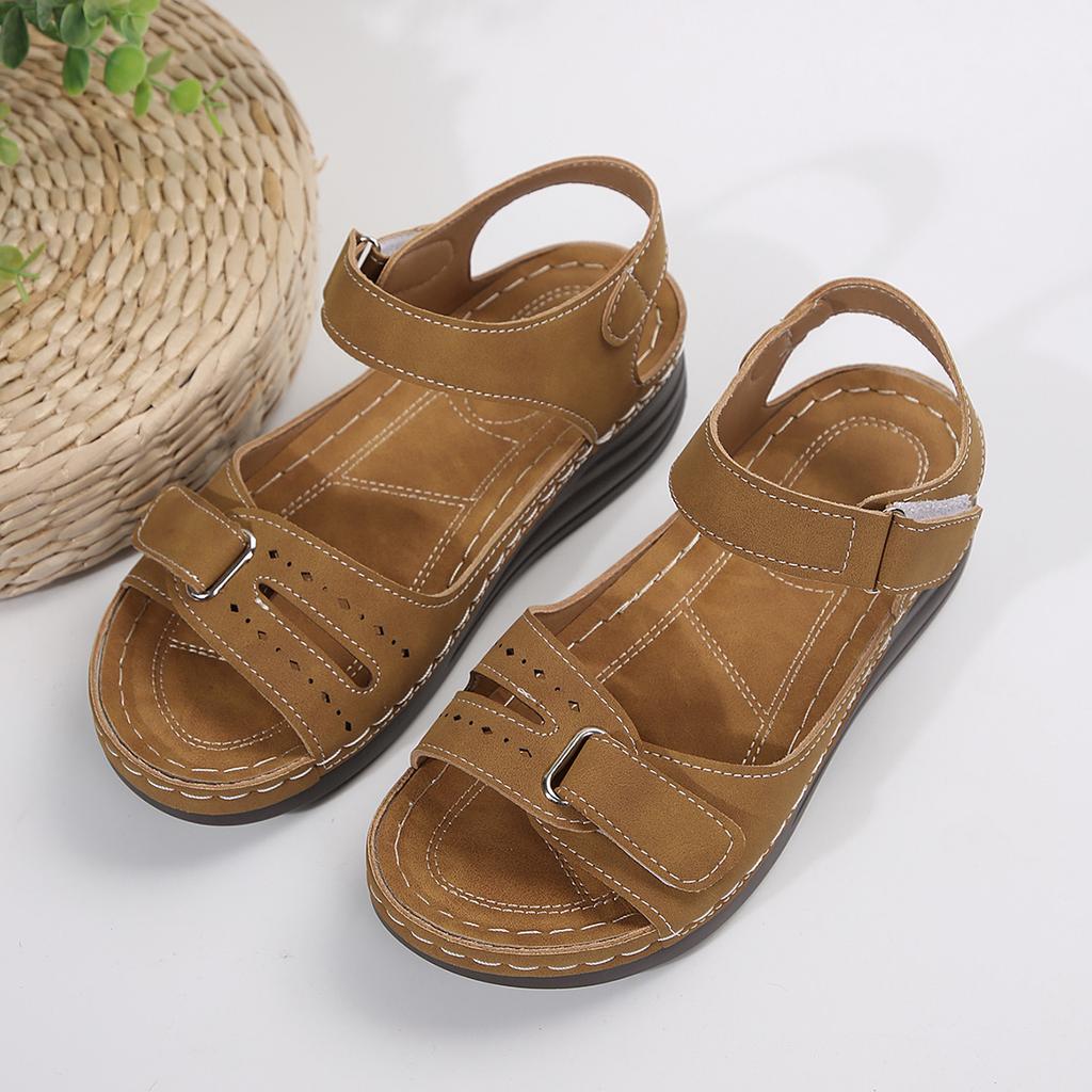 2024 Women Platform Sandals Summer New Trend Anti-slip Open Toe Shoes Big Size Lightweight Casual Slip on Wedges Sandals
