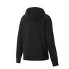 Li Ning Fitness Series Hooded Zipper Solid Color Fleece Warm Long Sleeve Sweatshirt Women sweatshirt Black AWDU632-6