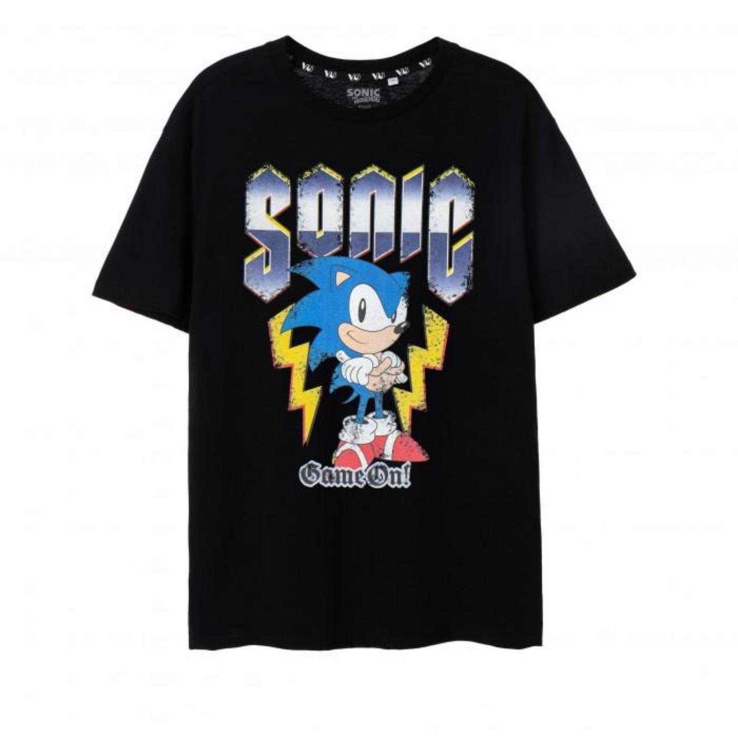 Sonic The Hedgehog Mens Game On! Short-Sleeved T-Shirt S