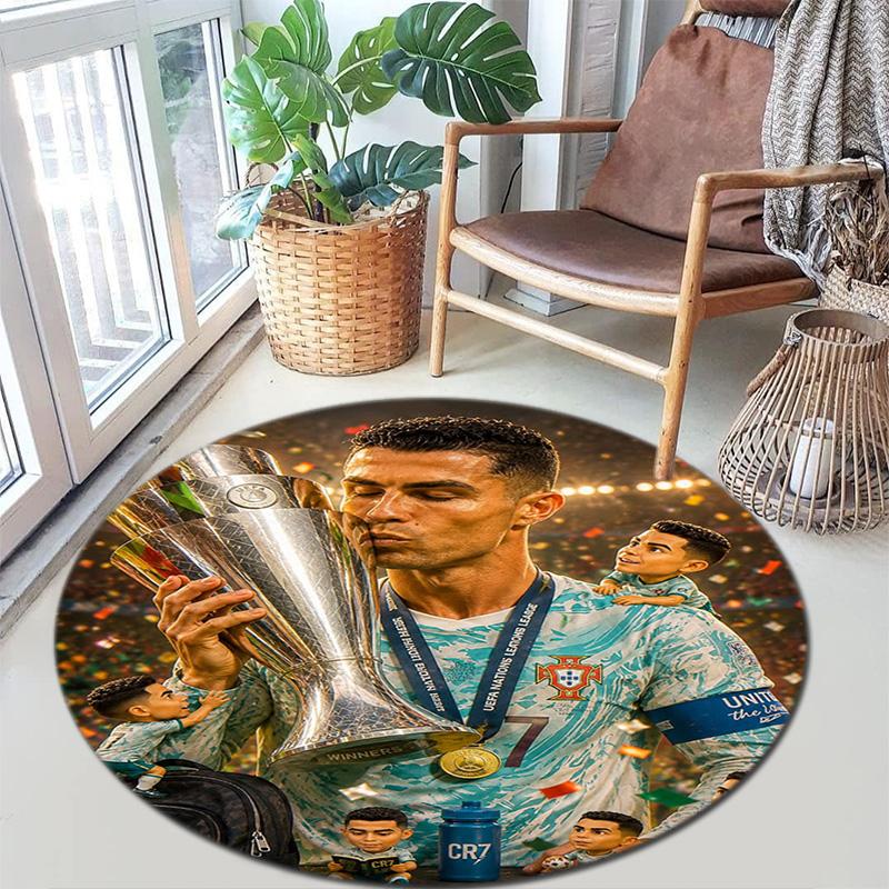 Cristiano Ronaldo Trophy Glory Carpet Doormat Home Decor Dormitory Decoration Office Chair Cushion Protective Pad
