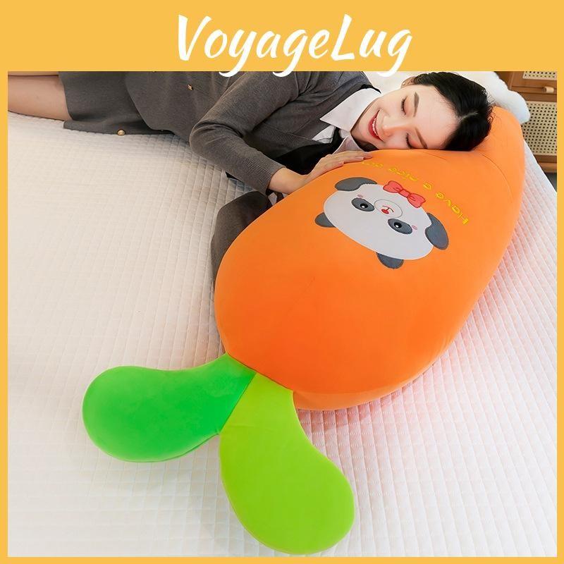 Cartoon Carrot Panda Bed Pillow Soft Plush Toys Material For Children Aid Sleep