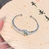 Exquisite Green Snake-Shaped Bangle: Luxury Open Bracelet for Women