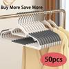 10 PCS Anti Slip Dry and Wet Clothes Hanger, Home Clothes Hanger, Wardrobe Support, Bedroom, Thickened Clothes Hanger