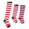 Womens Christmas Thigh High Socks All-matching Striped Stockings Comfortable Knitted Socks Knee High Socks Cosplay Socks
