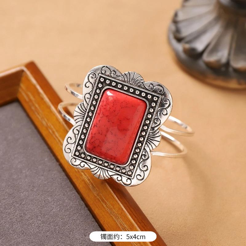 

Ретро экзотический стиль браслет нишевый высокий смысл преувеличенное открытие широкая версия богемный этнический стиль металлический браслет женский