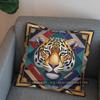 2D Colorful Leopard Pattern Decorative Pillow Cover Pattern Cushion Cover Suitable For Sofa Bedroom Car Pillow Cover