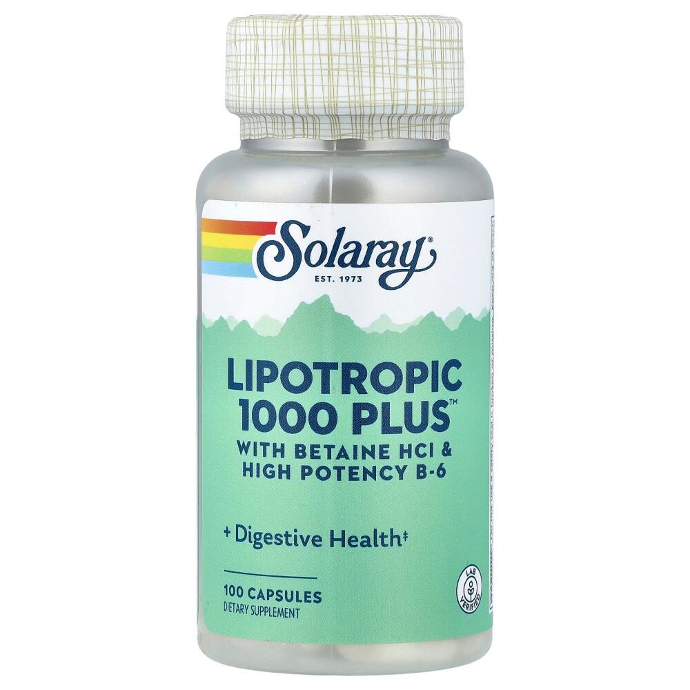 

Solaray Lipotropic 1000 Plus Capsules, 100 Count 100 pcs - 1 ea