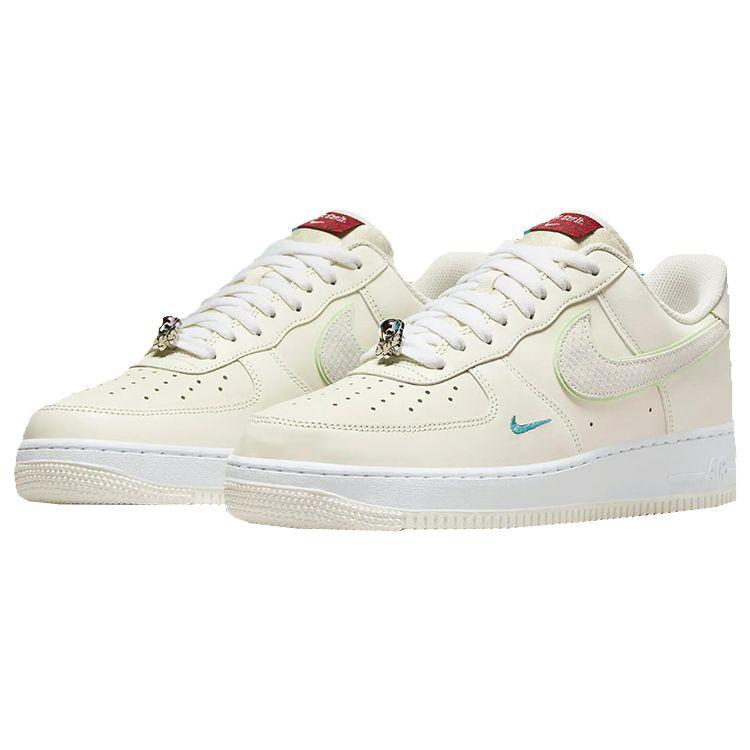 Nike Air Force 1 07 Year of the Dragon Unisex Sneakers Cream Sail Vapor-Green FZ5052-131