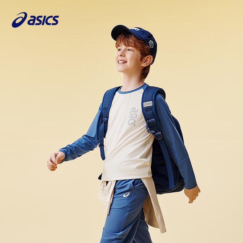 Asics Kids' Quick Dry Color Block Long Sleeve T-Shirt