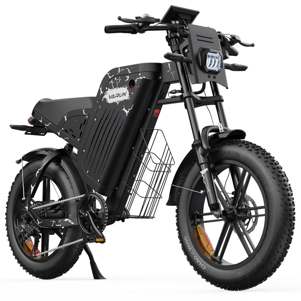 Electric Bicycle All-Terrain VARUN 1000W Motor Adult Ebike 48V 31.5AH Full Suspension Top Speed 45Km/h 7 Speed Load 150Kg X-Plorer Beast