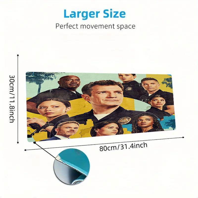 Noob Old Man Mouse Pad, Large Gaming Desk Mat, Non-slip XXL Mousepad for Laptop & Tablet, Mini PC Playmat with Stitched Edges
