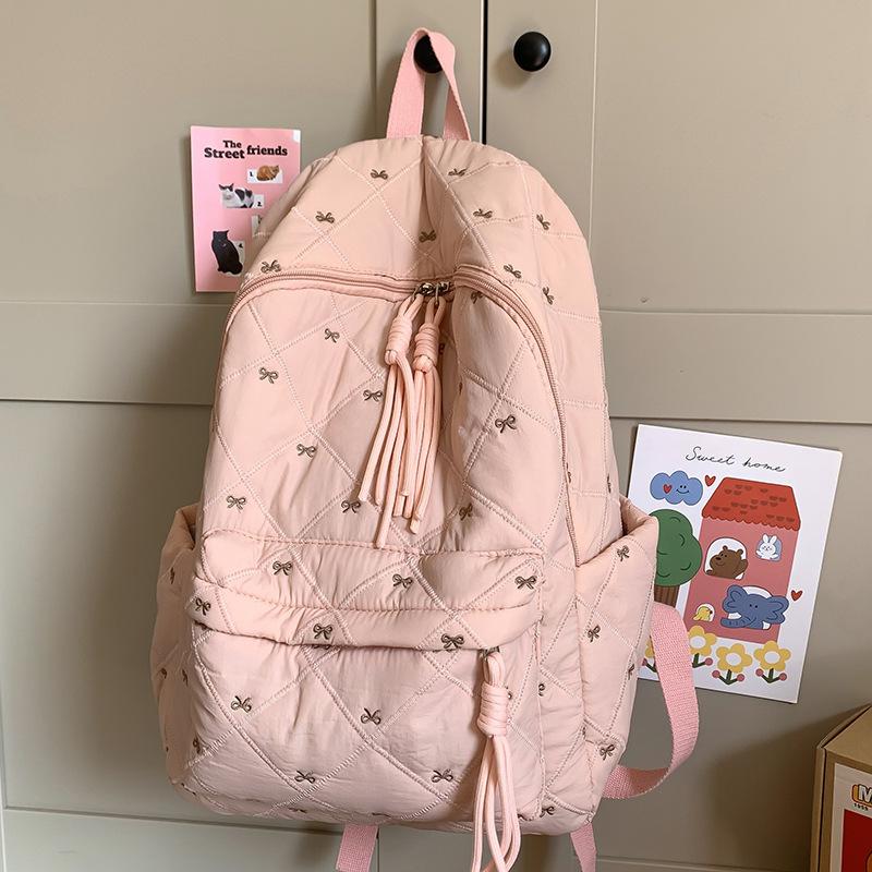 School Bag Children, Primary School Students, Girls, Cute High-value Plaid, Junior High School Students, Backpack,.