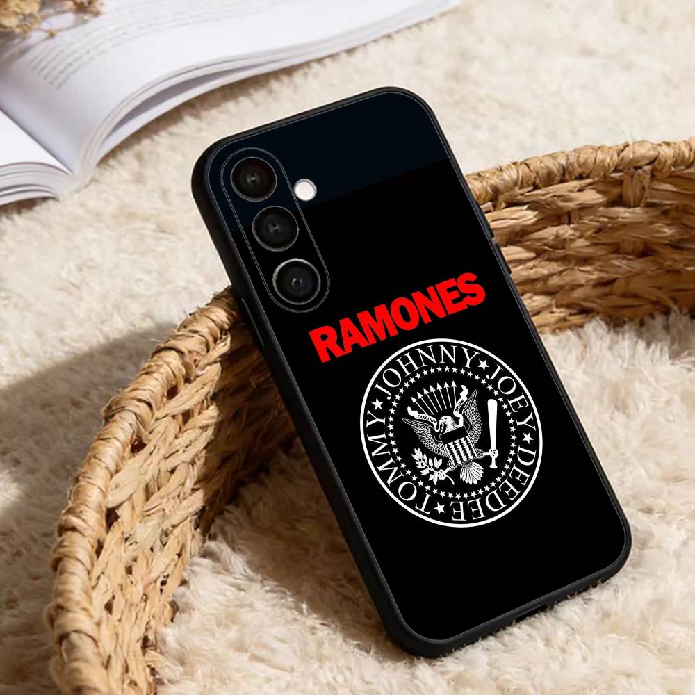 Band R-RAMONES Phone Case For Samsung Galaxy A13,21s,22,31,32,52,53,71,72,73,Soft Black Cover