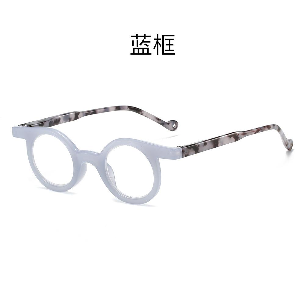 Neue Lesebrillen mit Blaulichtfilter für Damen, europäischer und amerikanischer Retro-Rundrahmen, ultraleichte High-Definition-Brillen für mittleres Alter und