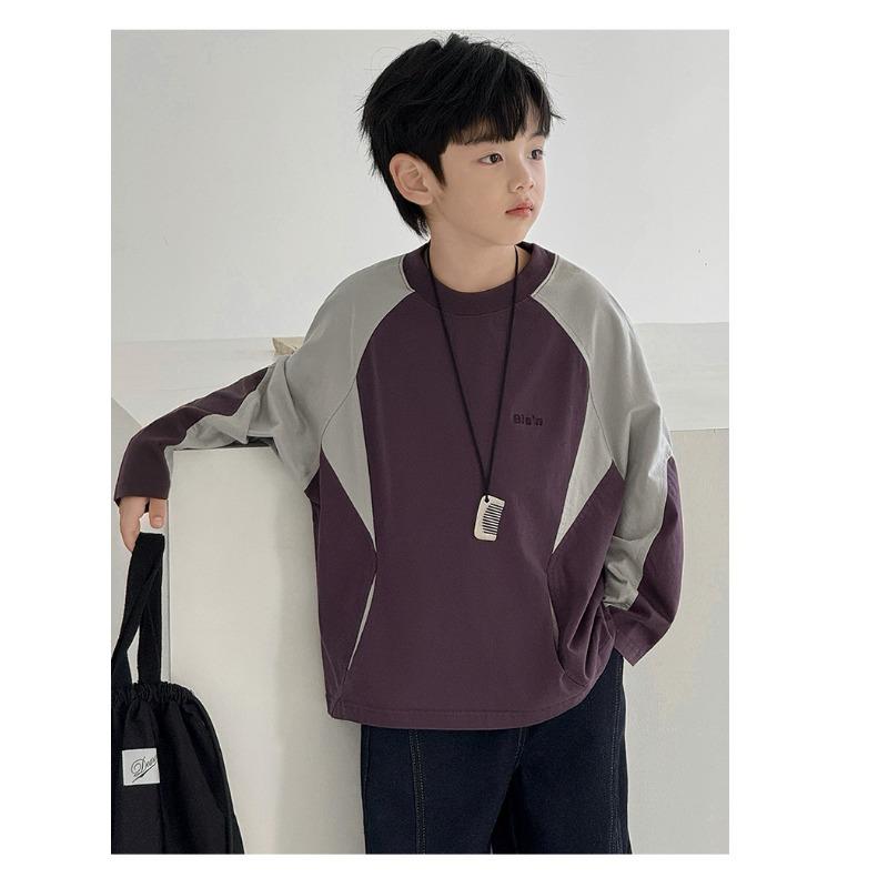 Boys Long Sleeve T Shirt Spring Casual Top For Older Boys