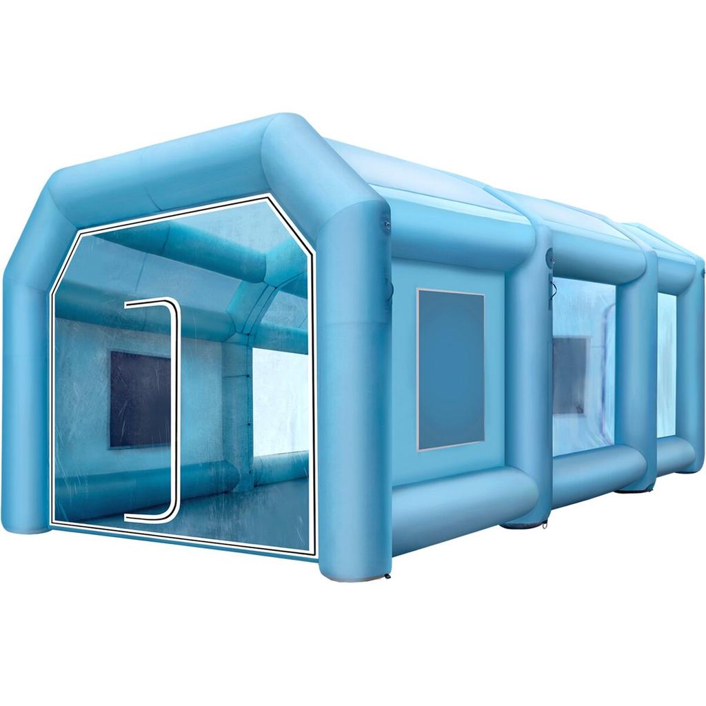 8 X 4 X 3 M Inflatable Spray Booth Custom Tent Car Paint Booth Inflatable