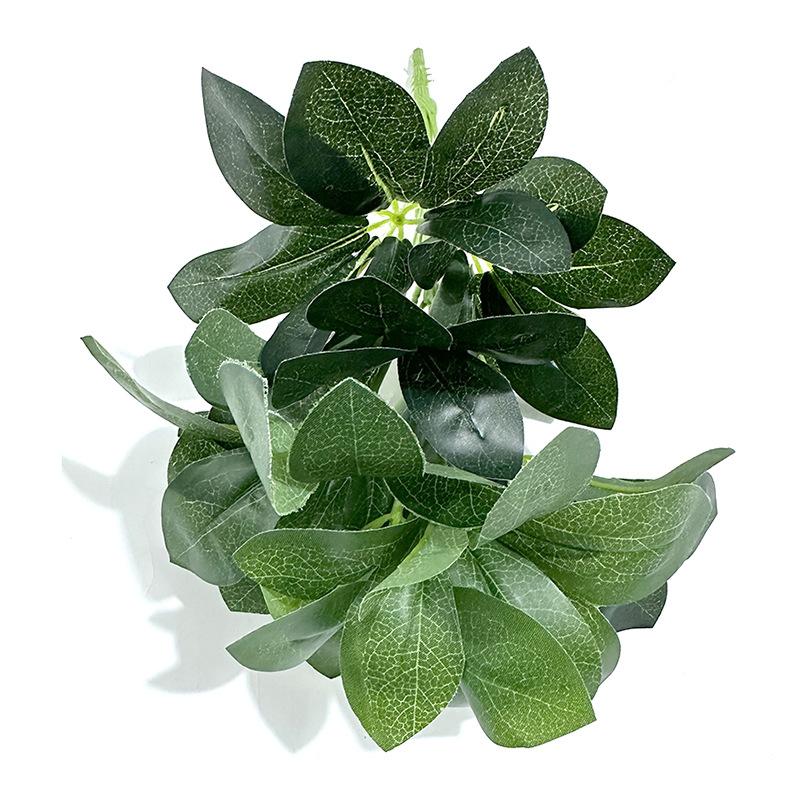 

Искусственное зеленое растение 9 утиных лапок из дерева, горшечные утиные лапки из дерева, настенное ландшафтное украшение для небольших растений, украшение для фотографий nine-headed duck foot