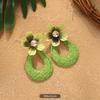 Handmade flower stud earrings - Bohemian style ear rings accessory