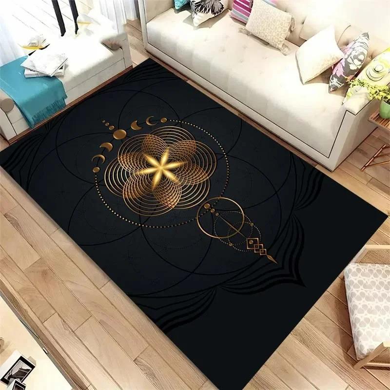 Tarot Pattern Floor Mats Door Decoration Home Living Room Floor Mats