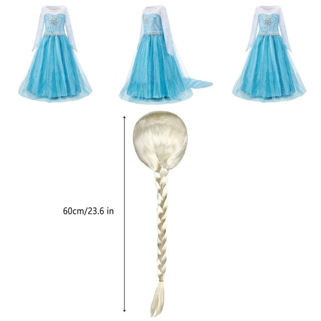 Elsa Princess Dress For Girls Halloween Costume Kids Fairy Tale Dress