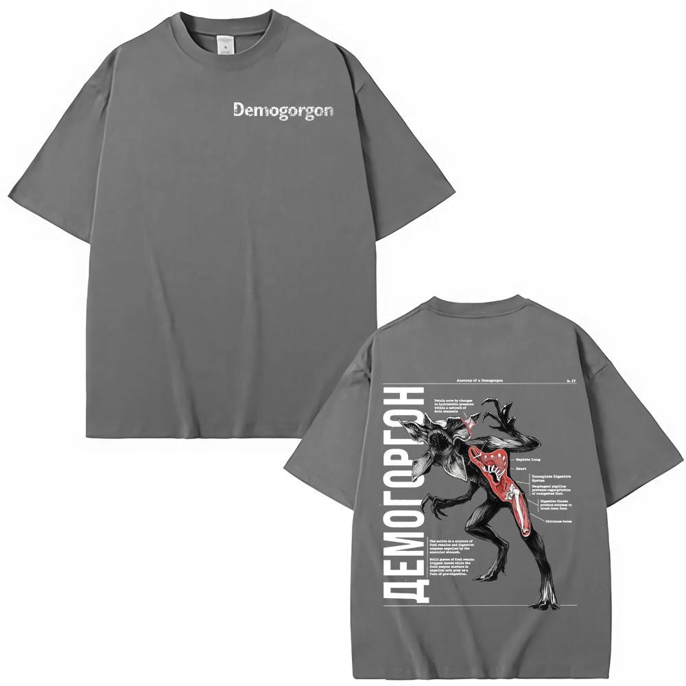 American TV Series Eddie Munson The Demogorgon Tshirt Man Eating Flower Tshirt Mens Womens Gothic Fashion Retro Y2K Tshirt
