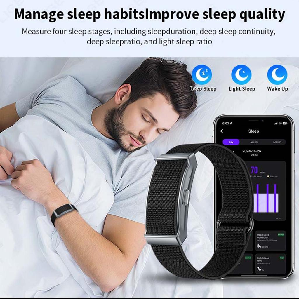 LIGE 's New Smart Bracelet Women's Health Monitoring Smart Bracelet Men's Outdoor Sports Smart Watch
