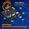 3 Port USB 3.0 PCIe Expansion Card, 18W Power Delivery Expands PC Connection Enhances Performances