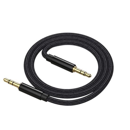 Audio Cable 3.5mm AUX Aluminum Alloy Male to Male Auxiliary Cord for PC