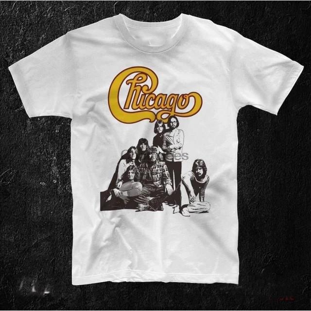 Rock Chicago Band WHite Cotton T-shirt All size S-5XL BS2116