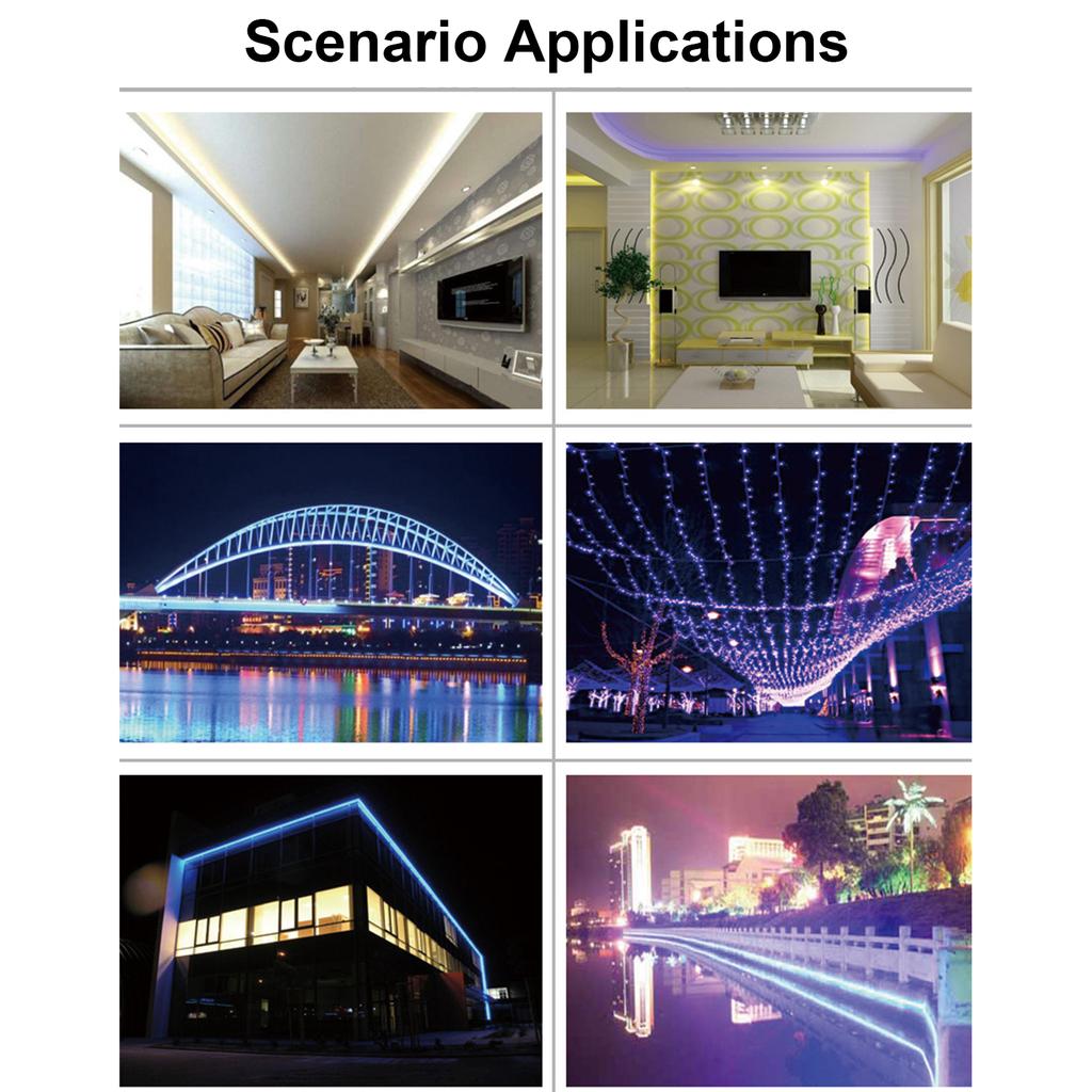 RGB Light Strip Controller 17-Key Wireless Remote Control Dimmer Controller for 5050 3528 5630 LED