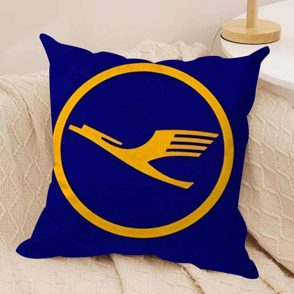LLufthansaS German Airlines Cushion Cover Pillowcase Ultra Soft Skin Friendly Fabric Cloud Like Comfort  Concealed Zipper
